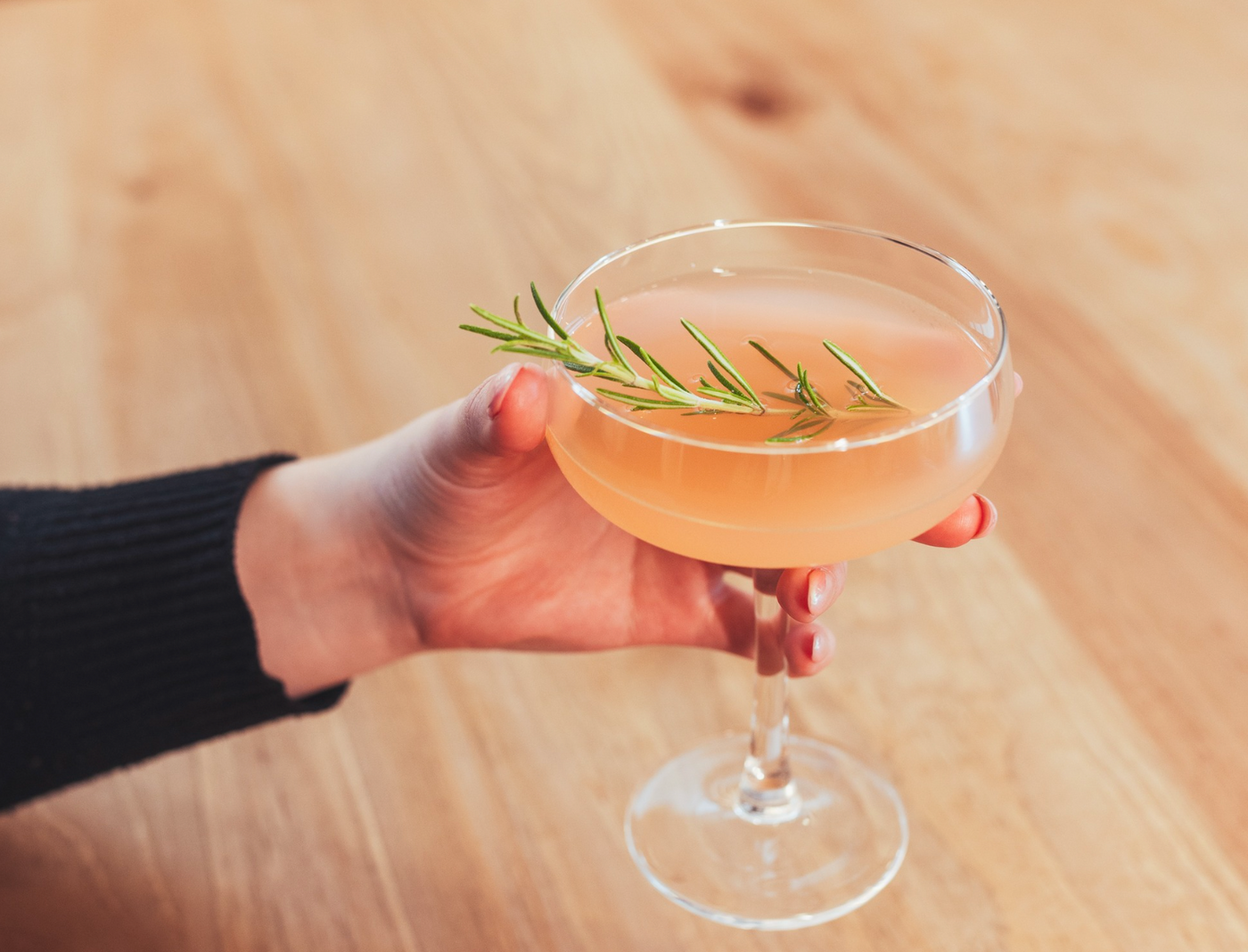 A gin cocktail using Secret Garden Distillery's luxury Christmas gin for a delicious festive tipple
