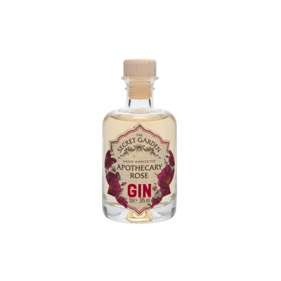 A taster size gin miniature. Apothecary Rose. Perfect as a stocking filler this Christmas.
