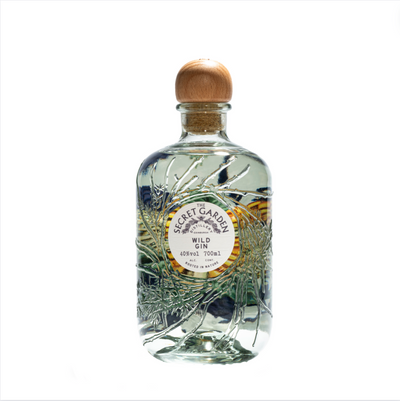 Wild Gin with Organic Spirit 70cl premium luxury gin from the Secret Garden Distillery