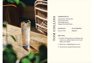 The Zesty Collins: A Lemon Verbena Twist on a Classic