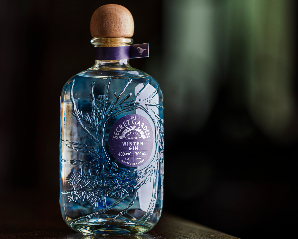 Secret Garden Distillery introduces its new seasonal luxury gin Winter Gin for the festive season in our new signature bespoke bottle