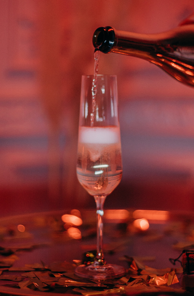 A French 75 twist for Valentines Day