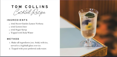 A Classic Tom Collins with a Secret Garden Twist