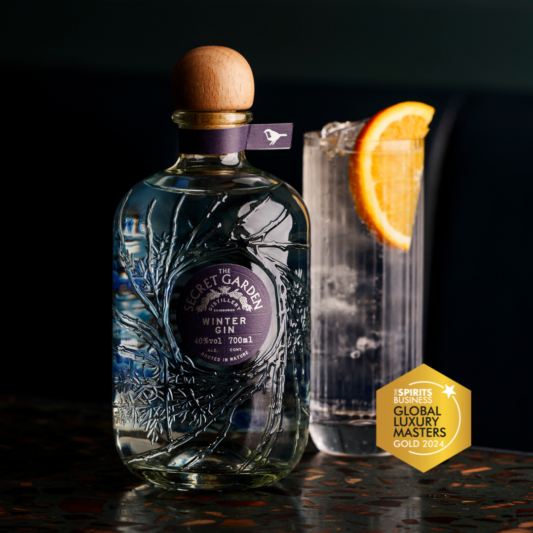 Secret GArden Distillery Winter Gin wins gold in the Luxury MAsters spirits competition