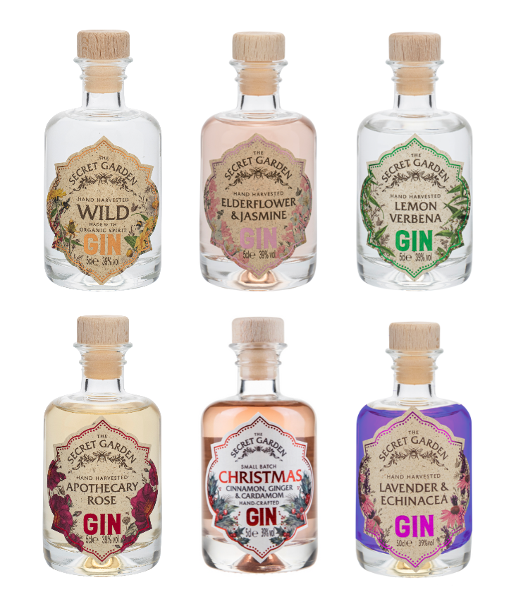 Shop Miniature Gin Gift Sets - Flavoured Gin Miniatures – Secret Garden ...