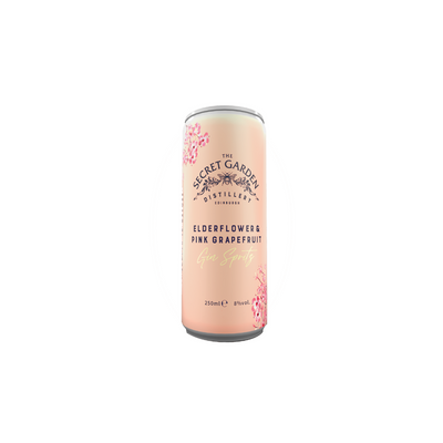 Our award winning pink gin -  Elderflower & Jasmine has been paired with a pink grapefruit soda for this gin spritz. Perfect cocktail for your Christmas parties