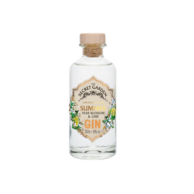 The Secret Garden seasonal award wining london dry summer gin in a handy 20cl taster size