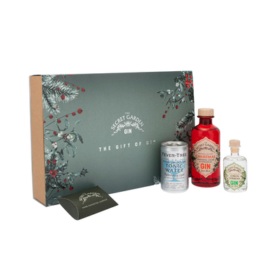 Secret Garden Gin Gift Box: featuring our premium Xmas Gin and award winning Lemon Verbena in attractive gift box