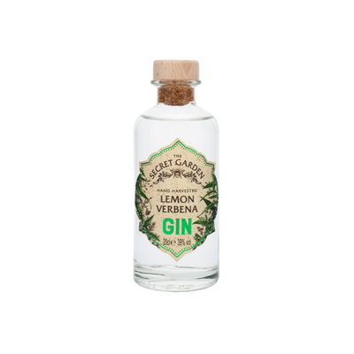 Secret Garden's award-winning lemon verbena gin in our midi size 20cl bottle perfect for tasting  premium luxury gin.