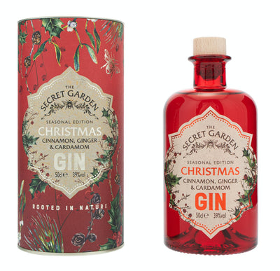 This luxury gin represents all the taste and aroma we associate with Christmas.  We achieve this by using distilled Cinnamon, Ginger and Cardamom blended with the core botanicals of our base gin presented in a red Christmas tube